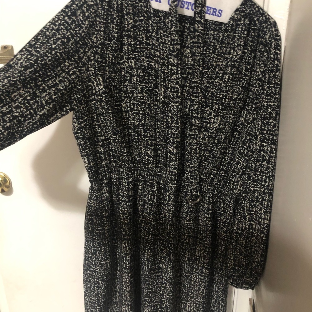 EXTRA LARGE Long sleeve belted dress